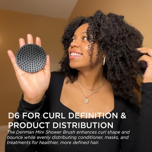 Denman Detangle Hair Brush - Curly Hair & Scalp Massager D6 for Effortless Styling