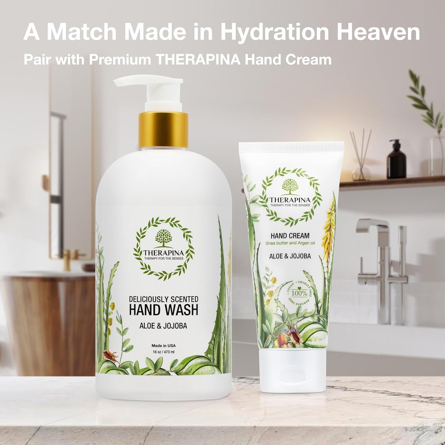 Skiennix Aromatherapy Luxury Liquid Hand Soap - Vegan & Moisturizing with Aloe Vera & Botanical Oils | 16 Oz.