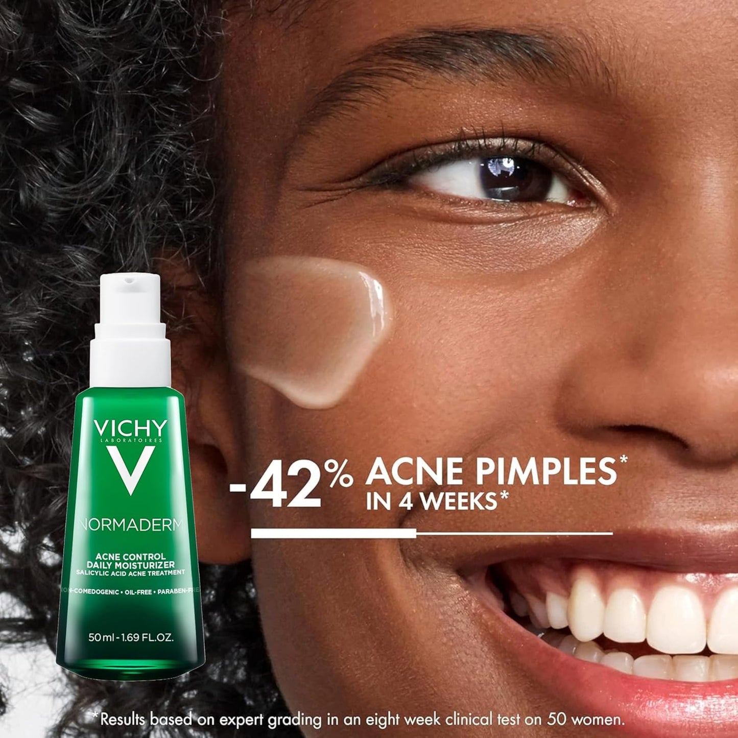 VICHY Normaderm Acne Face Wash - Salicylic Acid Cleanser for Oily Skin | Clears Clogged Pores