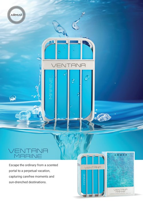 Armaf Ventana Marine Eau de Parfum Unisex Spray 3.4 oz / 100ml