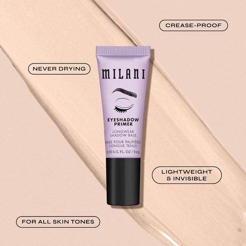 Milani Eyeshadow Primer - Clear Lightweight Base for Crease-Proof Longwear - 2 Pack for All Skin Types