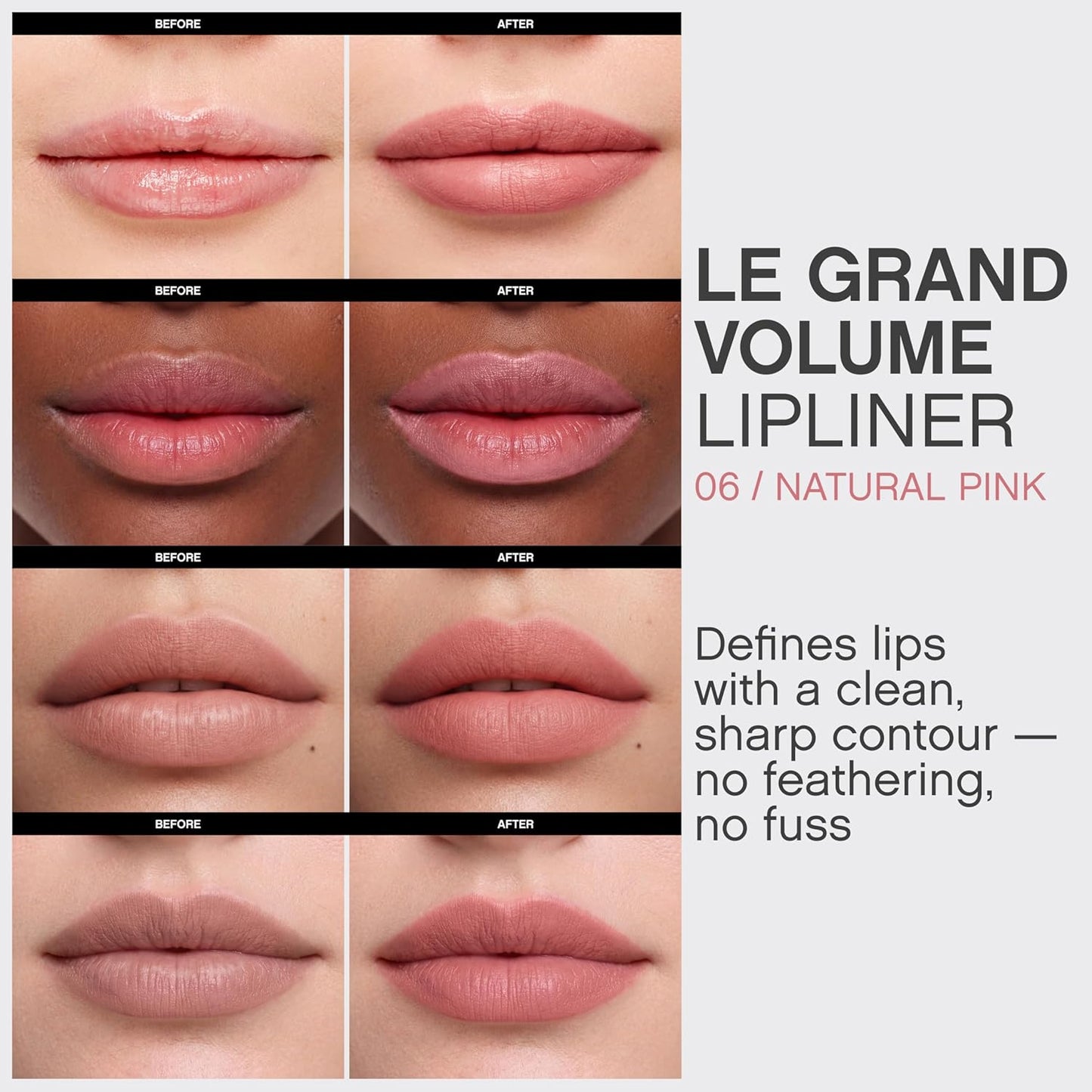 Vivienne Sabó Gel Lipliner - Long-Lasting Smudge-Proof Lip Liner | 06 Natural Pink, Creamy Precision Formula
