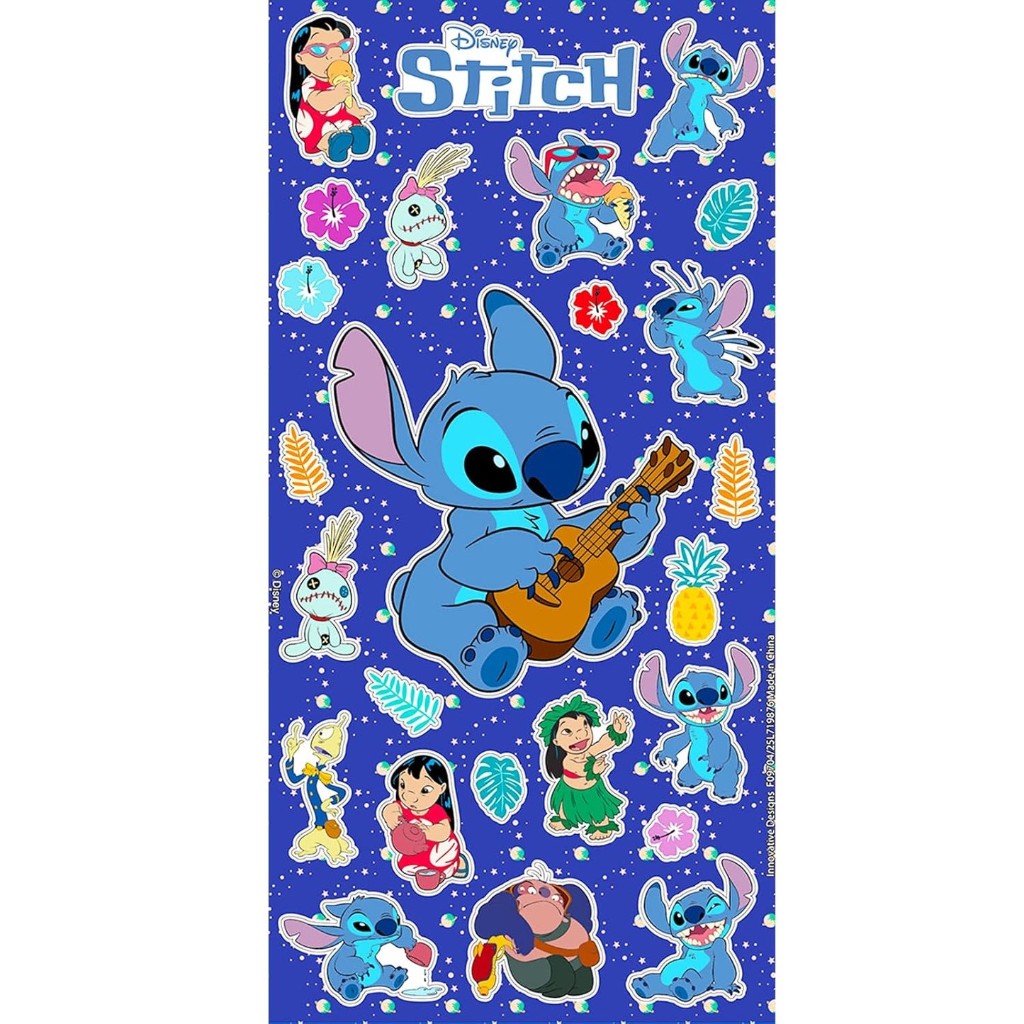 Stitch Eyeshadow Palette - 8 Color Makeup Kit with Stickers for Lilo and Stitch Dress-Up Parties