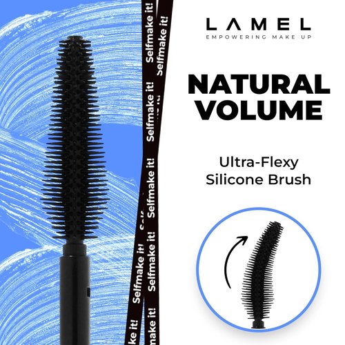 LAMEL Cult Volume & Define Mascara - Volumizing, Curling, Smudge-Proof, Deep Black - 404