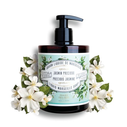 Panier des Sens - Precious Jasmine Hand Soap - Moisturizing Liquid Formula - 16.9 Fl Oz Refillable Bottle