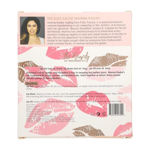 Manna Kadar Cosmetics The Remedy - Nourishing Lip Tint, Mask & Oil Set | Hydrating Formula