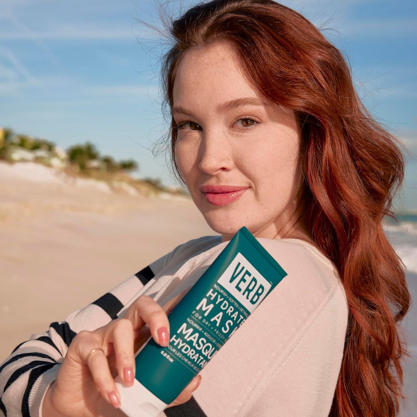 VERB Hydrate Mask, 6.8 fl oz - Intense Moisture for Dry + Frizzy Hair - Smooth + Detangle - Amber + Warm Jasmine Scent