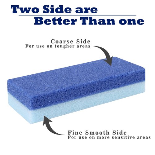 6 Pack Foot Pumice Stone for Feet Callus Remover, EWAGOA Pedicure Tools for Feet, Foot Exfoliator and Foot Scrubber Dead Skin Remover Cracked Heel Repair (6-Blue)