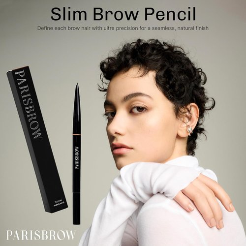 PARISBROW Slim Brow Pencil - Ultra-Fine 0.9mm Tip in Terracotta Brown for Precise Eyebrow Definition