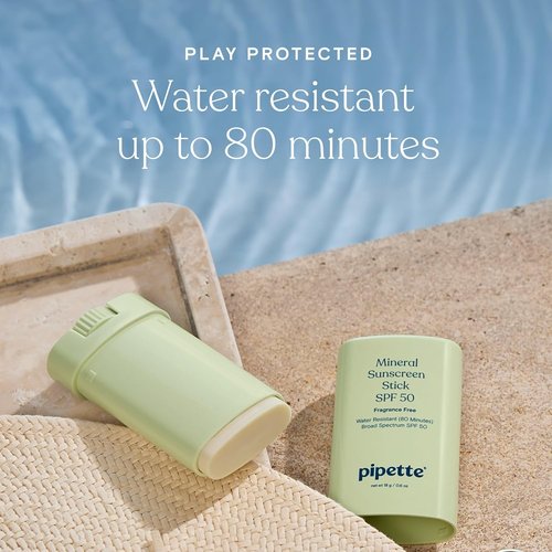 Pipette 100% Mineral Sunscreen Lotion & Stick Duo - Clean Broad Spectrum UVB/UVA Protection for Kids & Sensitive Skin