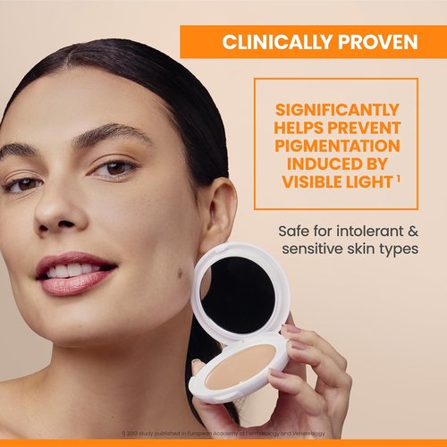 Avène High Protection Tinted Compact - Mineral Sunscreen with SPF 50+ | Water Resistant & Fragrance-Free
