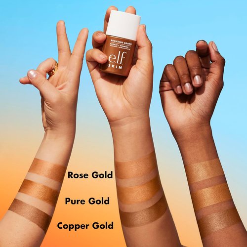 e.l.f. SKIN Bronzing Drops - Mini Liquid Bronzer for Sun-Kissed Glow | Infused with Vitamin E, Vegan & Cruelty-Free