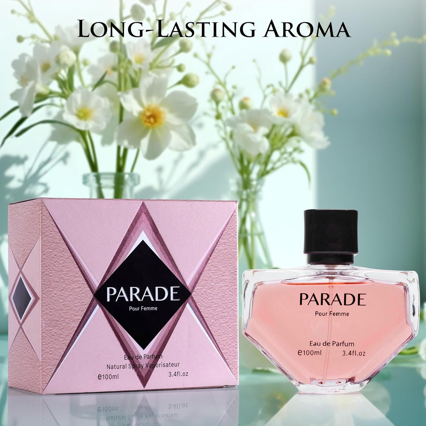 URBAN COLLECTION Parade Eau De Parfum for Women - Vegan & Cruelty-Free Amber Floral Scent | 100ml Elegant Bottle