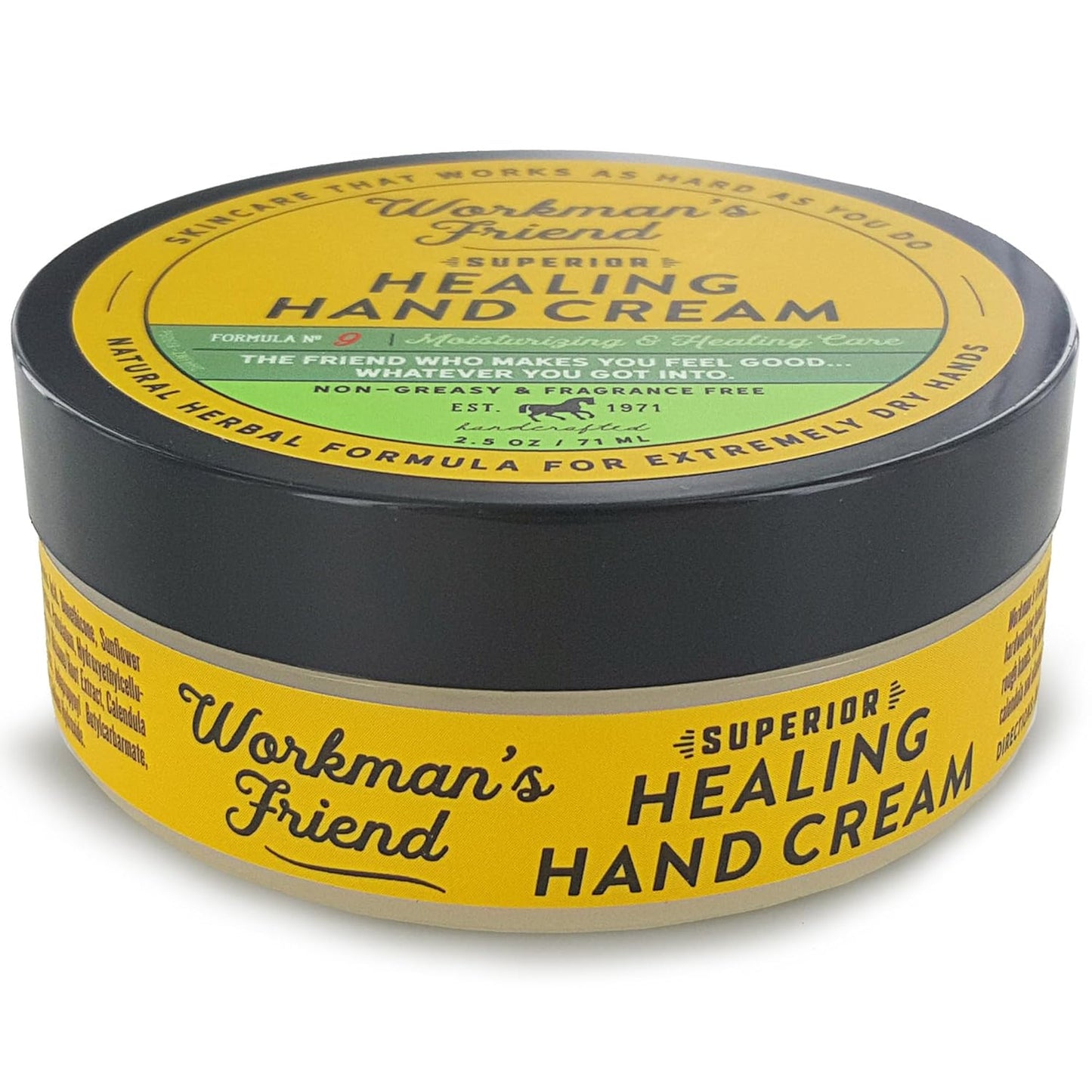 WORKMAN'S FRIEND Healing Hand Cream - Intense Moisturizer for Extremely Dry & Cracked Skin - 2.5 oz