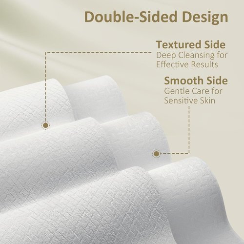 Ourmed Life Face Towels - Biodegradable Disposable Facial Towels for Sensitive Skin | 10"×12", 25 Count