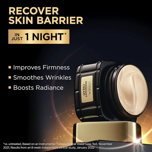 L'Oreal Paris Age Perfect Anti-Aging Midnight Cream - Firming Face Moisturizer, 1.7oz | Includes Serum Sample