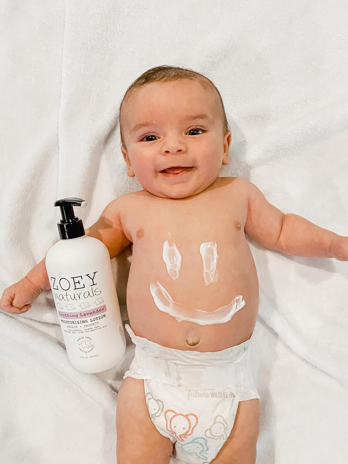 Zoey Naturals Lavender Moisturizing Lotion for Babies - Hypoallergenic & Gentle Formula - 17 fl oz