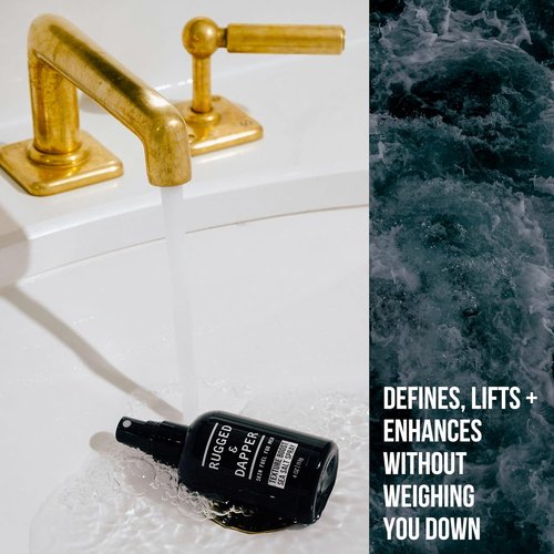 RUGGED & DAPPER Sea Salt Spray for Men - 4 oz Hair Styling Agent, Boosts Volume & Texture, Ocean Fresh Scent