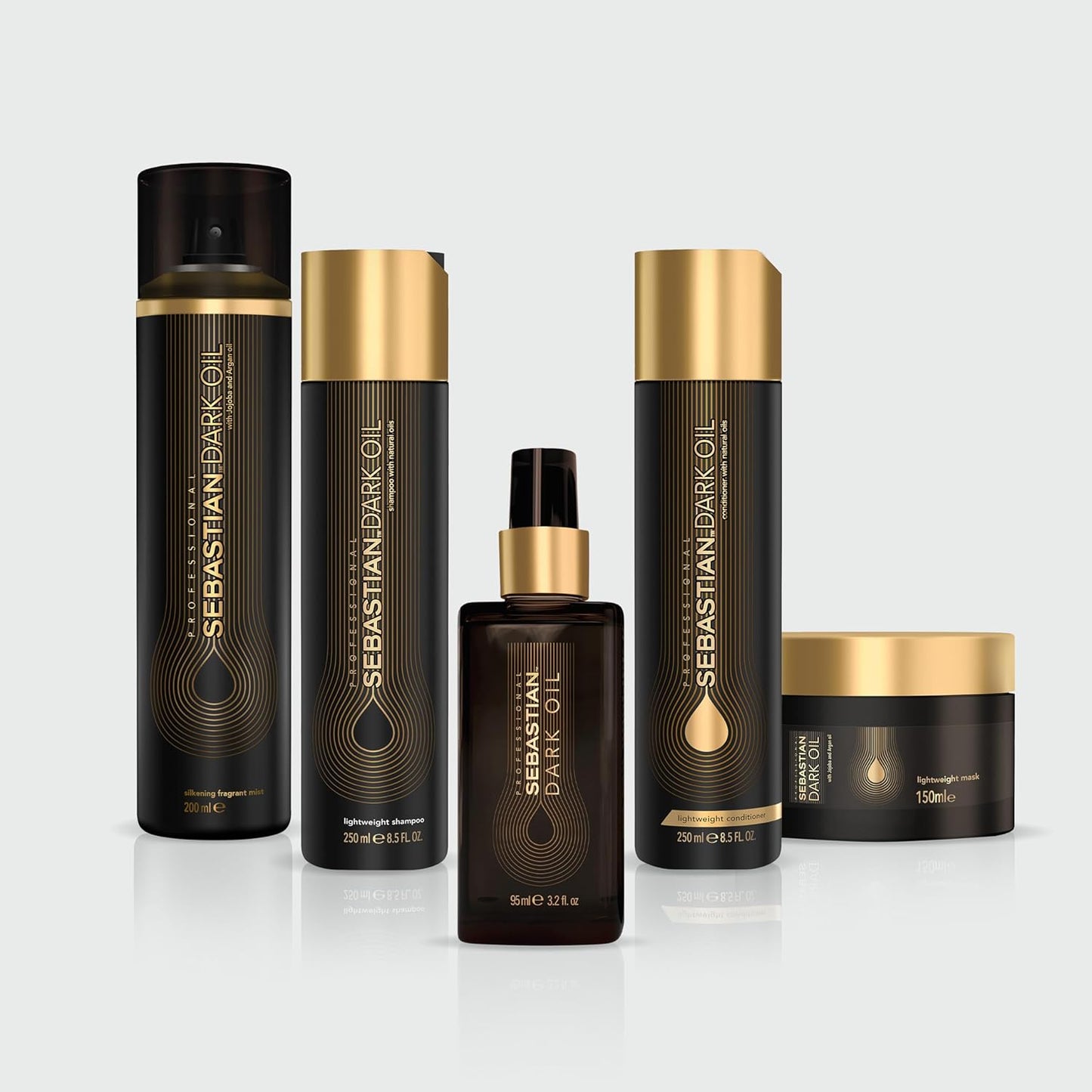 Sebastian Professional Dark Oil Conditioner - Lightweight Formula with Jojoba & Argan Oil for Silky Hair