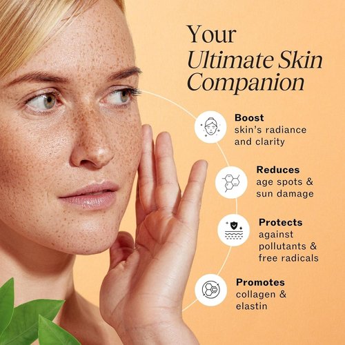 LilyAna Naturals Vitamin C Serum - Anti-Aging Face Serum with Hyaluronic Acid & Vitamin E (1oz)