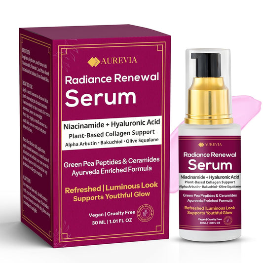 Skiennix Brightening Face Serum - Lightweight Hydrating Milky Formula with Manjistha & Alpha Arbutin - 30ml for Radiant, Even Skin