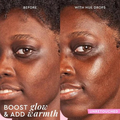 Glow Recipe Hue Drops Bronzing Drops, Tinted Face Serum, Glow Primer + Liquid Highlighter, Niacinamide + Hyaluronic Acid, Radiant Warm Glow, Sunglow (40ml)