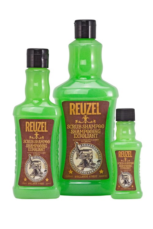 Reuzel Scrub Shampoo - Deep Cleansing Formula for Healthy Hair | 3.38 oz