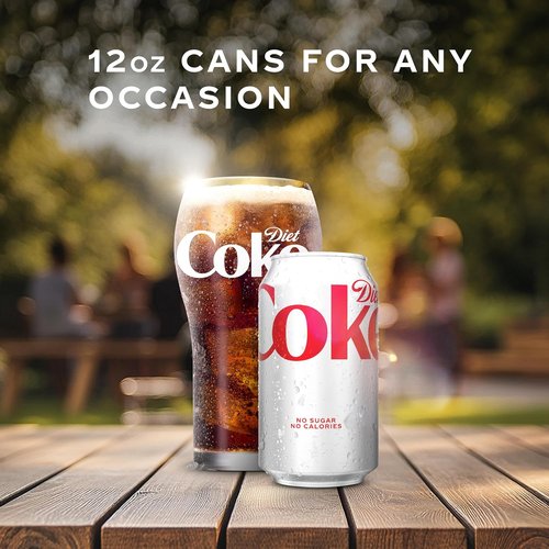 Diet Coke | Refreshing Soft Drink - 12 Fl Oz Cans, Convenient 12-Pack for Easy Enjoyment