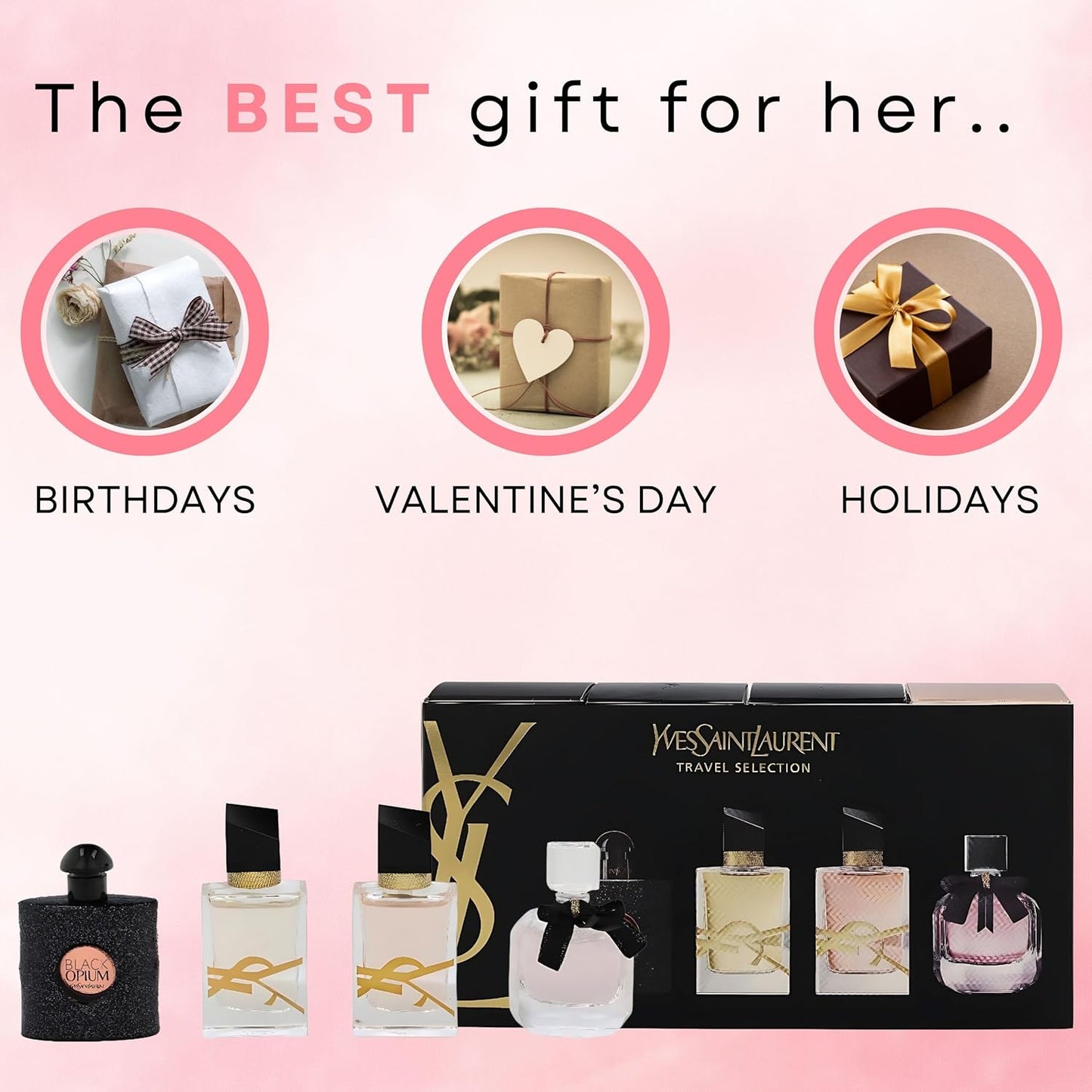 Yves Saint Laurent YSL Women's Perfume Mini Travel Set - 4-Piece Variety Collection