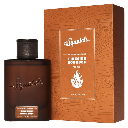 Dr. Squatch Natural Cologne for Men - Fireside Bourbon Scent with Scent-Lock Technology - 1.7 fl oz
