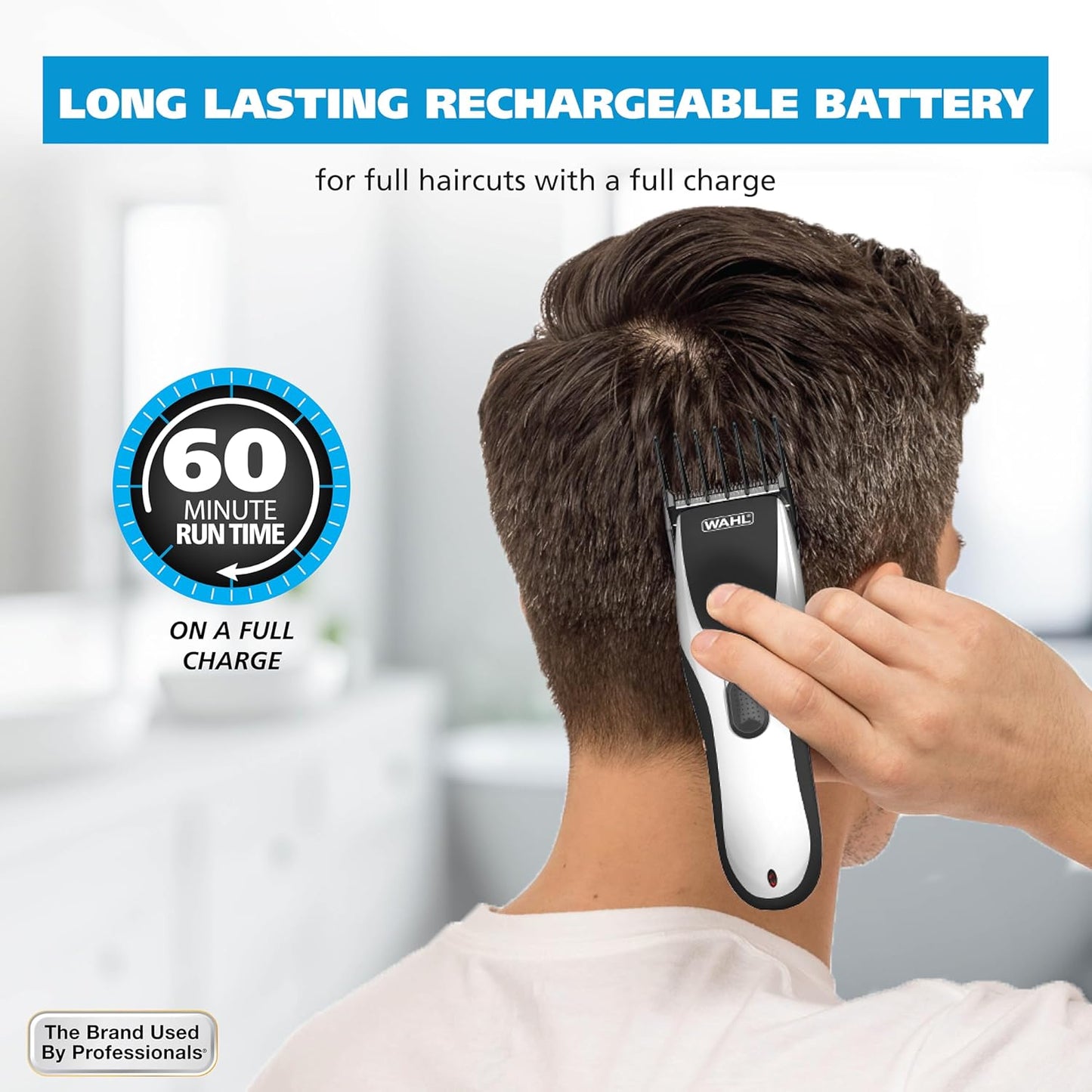 Wahl Clippers | Cordless Rechargeable Hair Clippers for Men with Precision Blades - Model 3028835