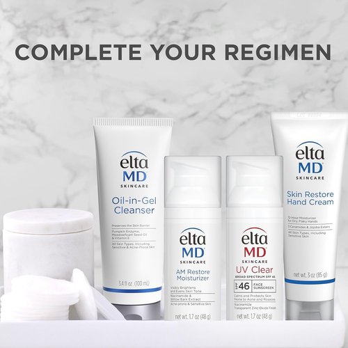 EltaMD Skin Restore Hand Cream - Hydrating Formula for Dry Skin | 3 oz Moisturizer