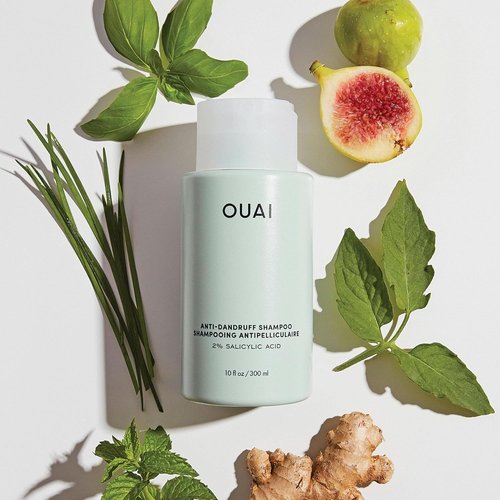 OUAI Anti Dandruff Shampoo - Soothing Salicylic Acid Formula for Flaky, Itchy Scalp - 10 Fl Oz