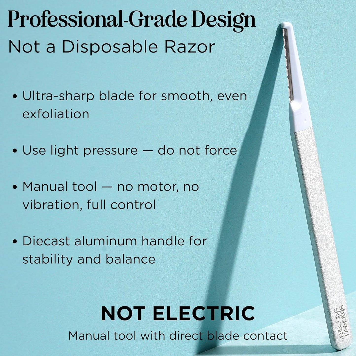 Skiennix Professional-Grade Dermaplaning Tool - Precision Exfoliation for Smooth Skin - Removes Peach Fuzz & Dead Skin
