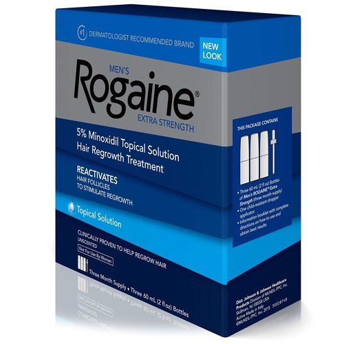 Rogaine Mens Regrowth Extra Strength 5% Unscented 3 Month Supply