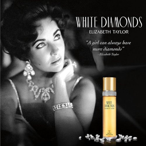 Elizabeth Taylor White Diamonds Women's Perfume - Long-Lasting Floral Eau de Toilette Spray, 3.3 fl oz