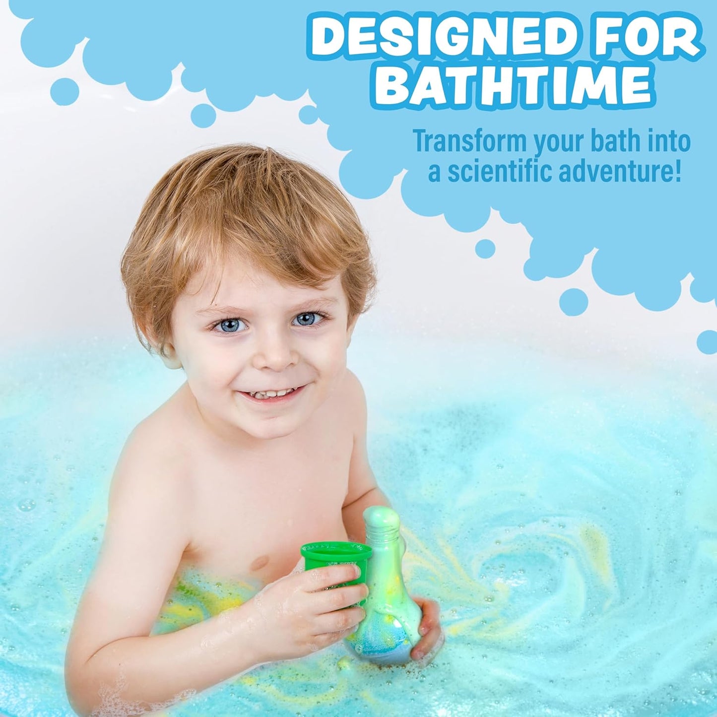 Tub Works® Kids Bath Bomb Potion™ - Nontoxic Fizzing Bath Toy Variety 6 Pack | Colorful & Interactive Fun