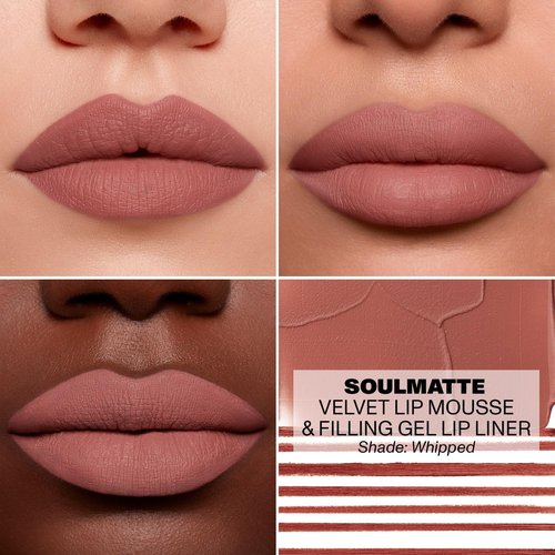 MORPHE Soulmatte Gel Lip Liner - Creamy Matte Formula for Precision Contouring - Whipped (0.007 oz)