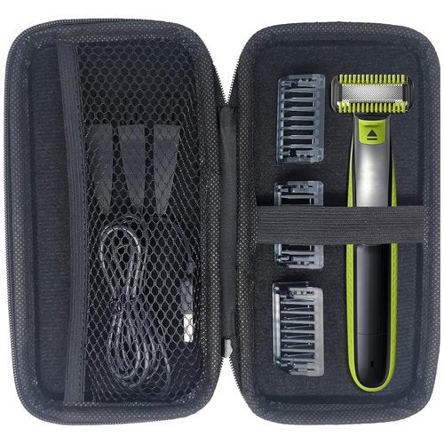 INVODA Electric Shaver Case - Showerproof Storage for Norelco One Blade Razor | Durable EVA Hard Case