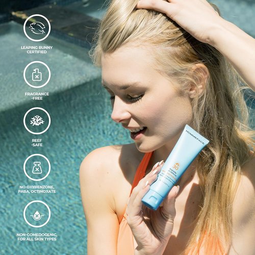 HOMMEFACE Everyday Sun Defense SPF 30 | Broad Spectrum Mineral Face Moisturizer, Reef-Safe, 2.02 Fl. Oz.