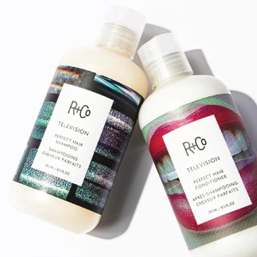 R+Co Television Perfect Hair Shampoo & Conditioner Travel Set - Smooth, Shine & Volume - Sulfate-Free & Vegan - TSA Approved - 2oz (Pack of 2)