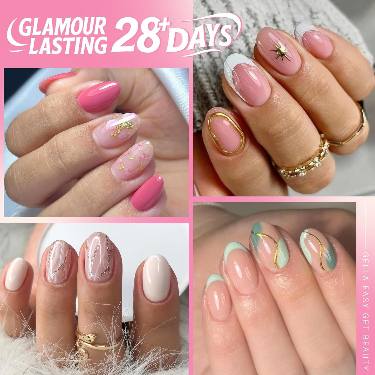 UNA GELLA Gel Nail Glue, Solid Nails Gl ue Gel 40g Lamp Curing Needed Soak Off G LUE Strong Nail G LUE G el for Acrylic Fake Nails Tips Extension Press On Nails for Gelly Tips