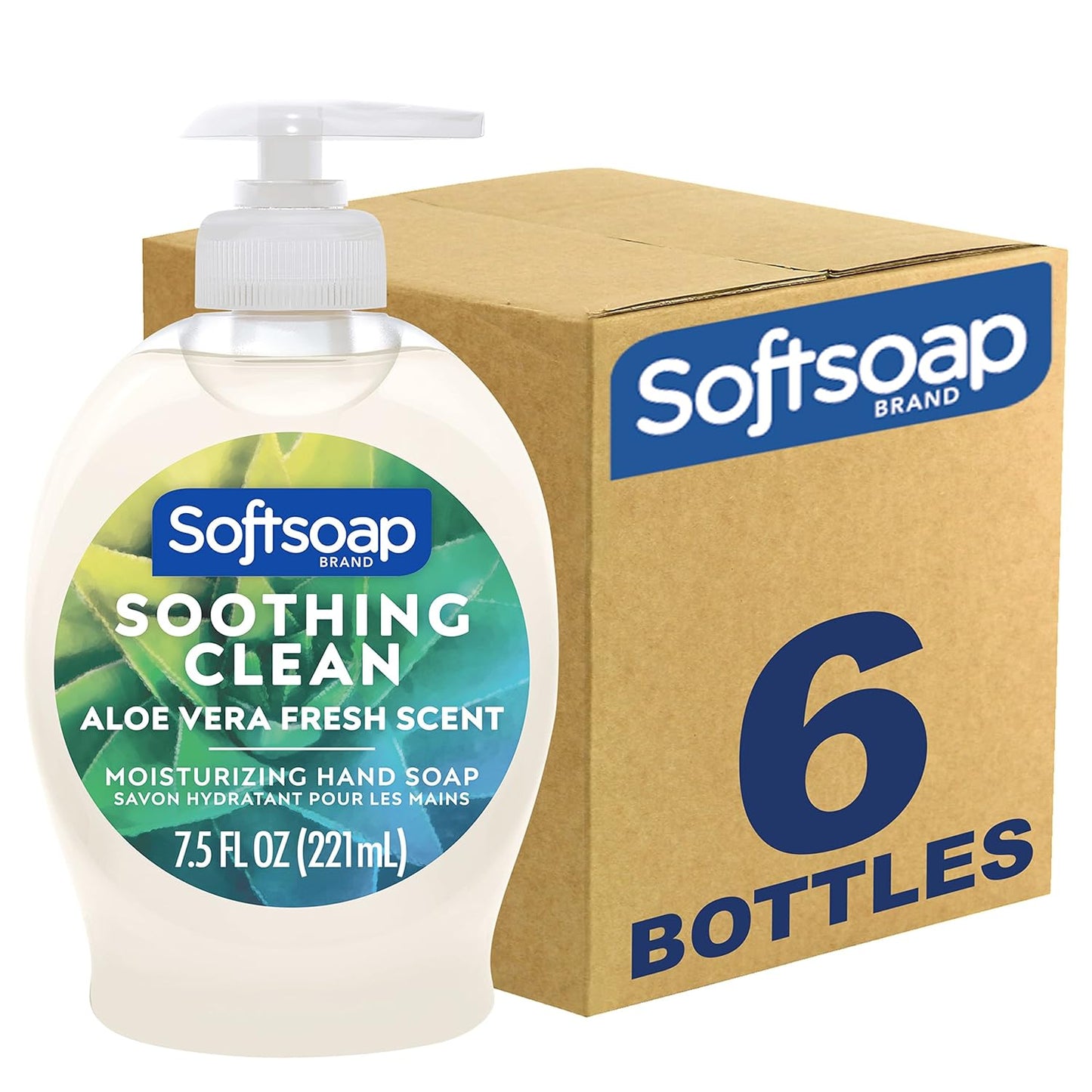 Softsoap Moisturizing Liquid Hand Soap - Milk & Honey & Aloe Vera, 7.5 Fl Oz, Pack of 6