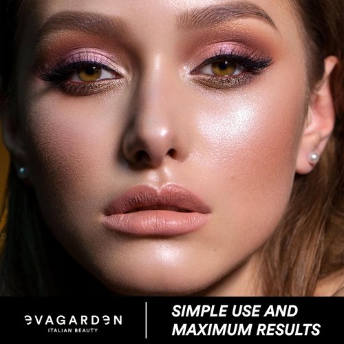 EVAGARDEN Ultra Lasting Lipstick - Moisturizing Gloss for Long Wear & Color Diffusion - 711 Dark Nude - 0.13 oz