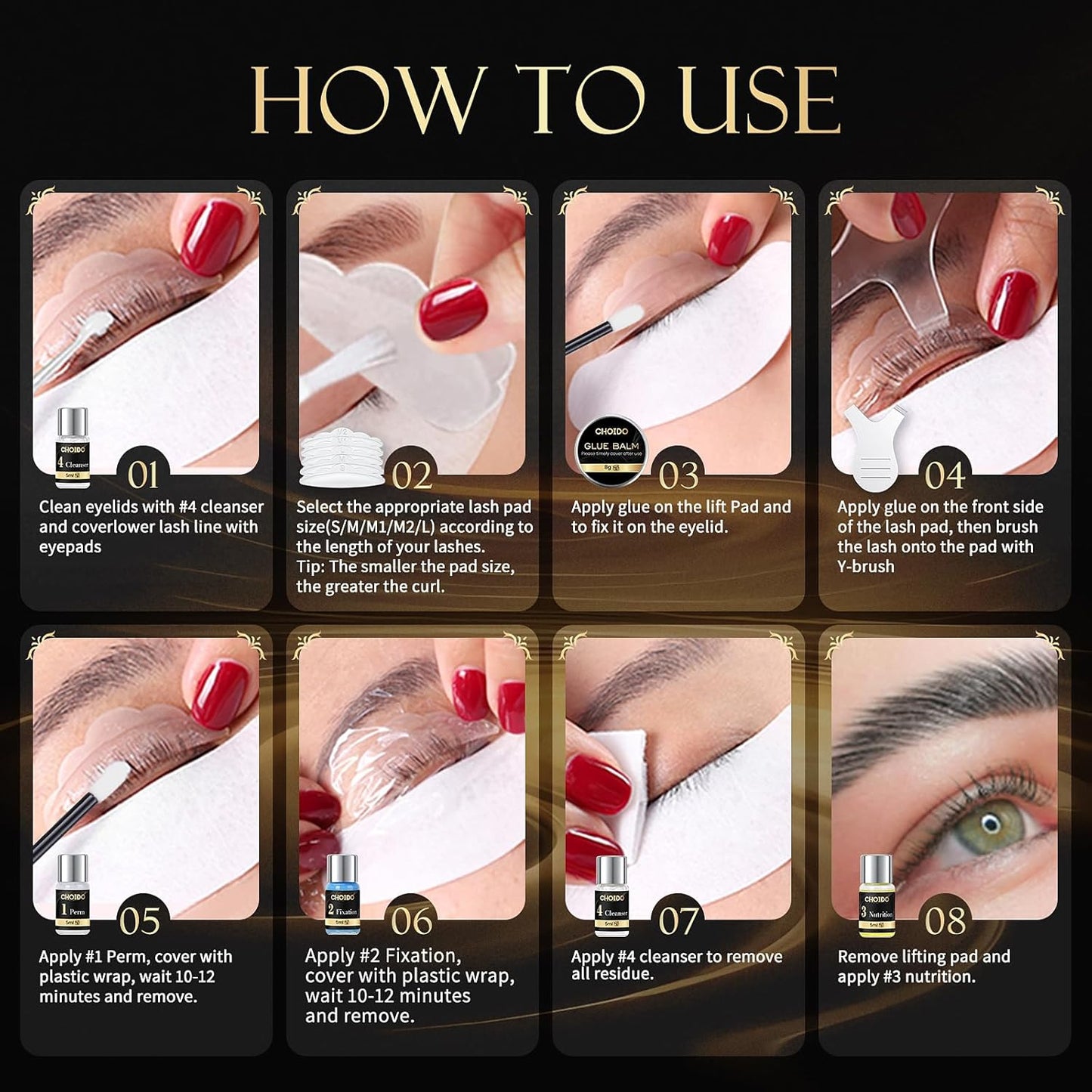 Skiennix Lash Lift & Eyebrow Lamination Kit - Professional 2-in-1 Eyelash Curling & Lifting Solution | Lasts 6-8 Weeks