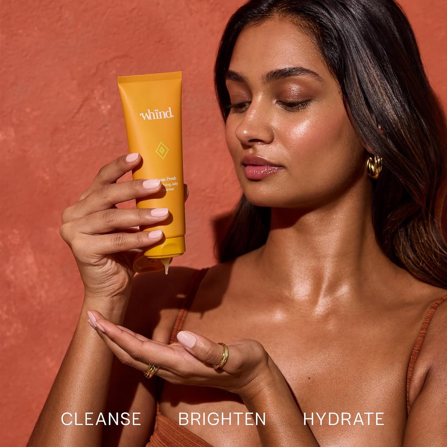 Whind Facial Cleanser - Oasis Fresh Vitamin C Face Wash with Niacinamide for Hydration | 120ml