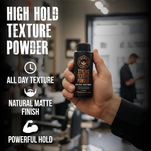 GIBS Grooming - Styling Texture Powder for All Hair Types - High Hold & Matte Finish - 1 oz (30g)