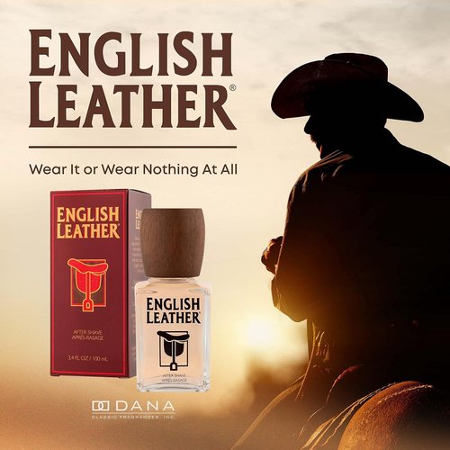 English Leather By Dana - Men's Aftershave 3.4 Ounces | Classic Fragrance for All-Day Freshness