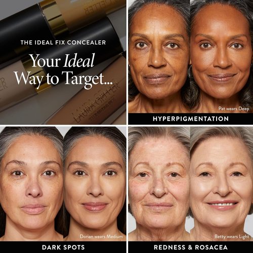 Laura Geller New York Ideal Fix Under Eye Concealer – Full Coverage, Anti-Aging Formula | 03 Light – Hydrating & Crease-Free for Mature Skin