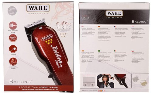 5 Star Balding Clipper - Precision Cutting - Model #8110 - Vibrant Red